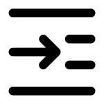 Paragraph Inline Right SVG Icon